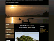 Tablet Screenshot of hotel-restaurant-grand-bassam.com